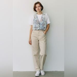 1980s crop fit 100 percent cotton vest Vivaldi vintage vest large